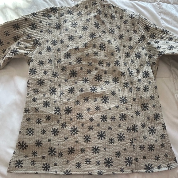 Jack Pot New York Quilted Style Jacket Coat Snowflakes - Picture 6 of 8